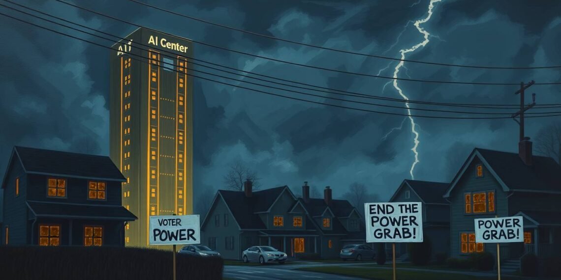 Voter Anger Due to Higher Electricity Bills from AI's Use of Power